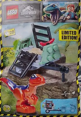 £7.95 • Buy LEGO Jurassic World Raptor And Trap Foil Pack Set 122222 (Bagged)