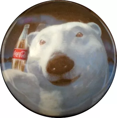 Brunswick Viz-A-Ball Coca Cola Polar Bear 6-7 Lbs? Undrilled Bowling Ball • $125