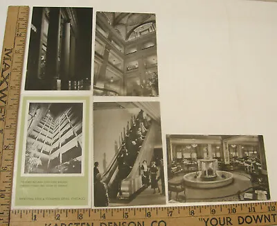 Lot 5 Vintage 1930's Postcards Marshall Field's Dept Store Chicago Illinois • $14.99