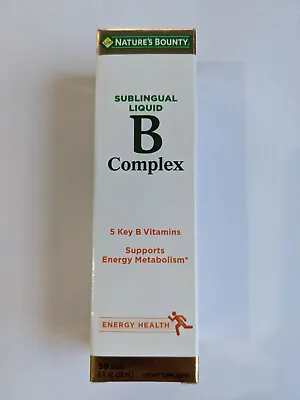 Nature's Bounty Vitamin B Complex Sublingual Liquid 2 Oz • $11.99