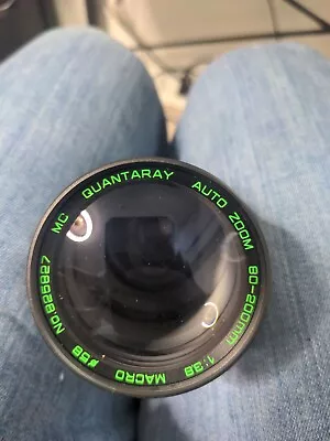 Quantaray Auto Zoom 80-200mm 1:3.8 Macro Camera Zoom Lens 824155  • $3.99