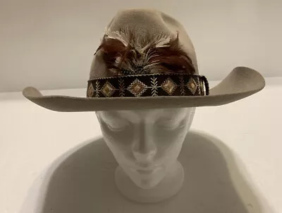 VTG Trail Ridge Dynafelt Water Repellent Fur Blend Cowboy Western Hat SIZE 6 7/8 • $25