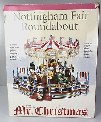 2003 Mr. Christmas Nottingham Fair Roundabout Animated Carousel - Please Read • $59.95