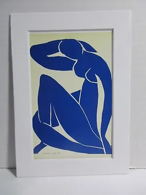Postcard White Matted - Henri Matisse Blue Nude II 1952 Size 5  X 7  #138 • $9.99