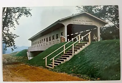 Illinois Covered Bridge Crosses Sagamon River Mahomet Illinois Postcard • $8.99