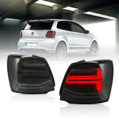 Full LED Taillights For VW Polo 6R 6C 2011-2017 Smoke In Dynamic Indicator • $297.30