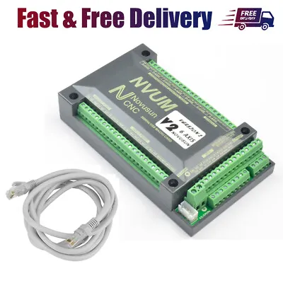 6Axis For MACH3 NVEM CNC Controller Ethernet Interface Motion Control Card Board • £109.49