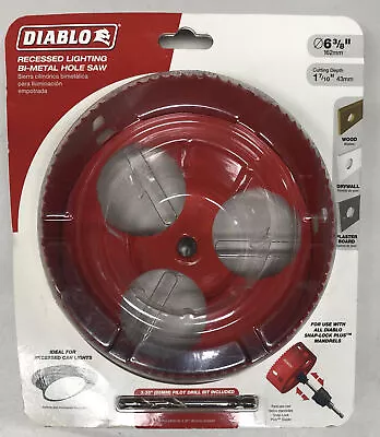 DIABLO 6-3/8 In. Recessed Lighting Bi-Metal Hole Saw DHS6375RL • $46.95