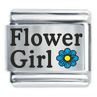 Colorev Daisy Charm - FLOWER GIRL  For 9mm Italian Modular Charm Bracelets • £4.81