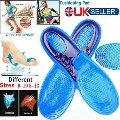 Orthotic Insoles Shoe Inserts Arch Support For Trainer Work Boots Size 6 8 10 12 • £5.22