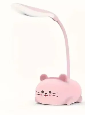 Led Portable Mini Desk Lamp Small Kitten Cat Pink New In Box • $7.70