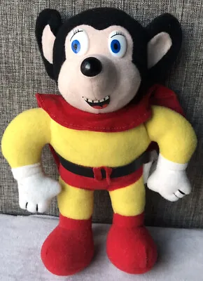 Vintage 1989 Mighty Mouse Acme Collectible 9  Plush Classic Cartoon Superhero • $13.80