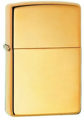$47.99 • Buy New Zippo Lighter High Polish Brass 254B Gold Free Shipping AU Brand New Genuine