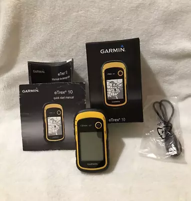 Garmin ETrex 10 Handheld GPS Receiver Navigator Tracker Tested Working • $95