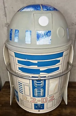 Vintage STAR WARS R2-D2 Toy Toter Toy Box 29in Tall Rolling Wheels 1983 • $225