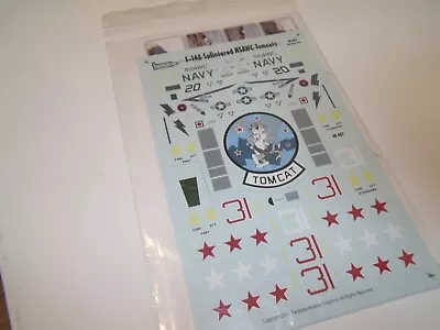 F-14a Nsawc Tomcats 48th Scale Decal Free Post On All Additional Decals • $5.34