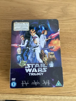 £50 • Buy UK DVD Tin STAR WARS Episodes IV V VI Theatrical Cinema Version Original Trilogy