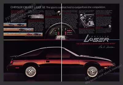 Chrysler 1980s Print Advertisement Ad (2 Pages) 1983 Lazer XE • $12.99