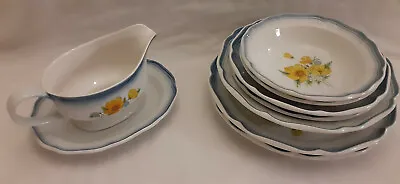 Vintage Mikasa Country Club CA 503 Dish Set Gravy Boat Dinner Plates Bowls • $11.99