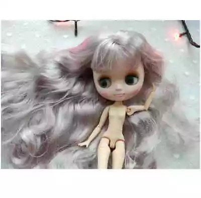 Blythe Doll 8  Middle Nude From Factory Joint Body Frosted Face Mixed Color Hair • $47.02