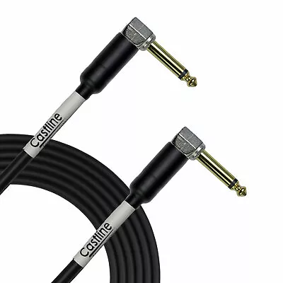  Castline Gold 1/4  TS Right Angle Speaker Cable Mogami 3082 • $19.95