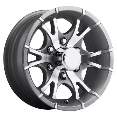 15  Sendel T07 6-Lug Boat Camper RV Trailer Wheel Rim Grey Machined (QTY 1) • $151