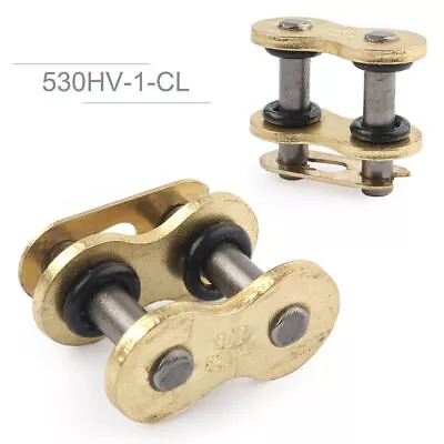 DID Motorcycle 530HV Master Chain Connector Link O-rings Gold 1pc For Honda • £3.78