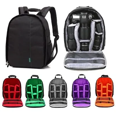 Waterproof Wear-Resistant Photography Of SLR Camera Bag Camera Backpack • $28.45