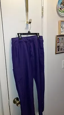 Barco One Scrub Pants Lot Set Of 2 Blue & Purple Cargo Style Size Medium • $0.99