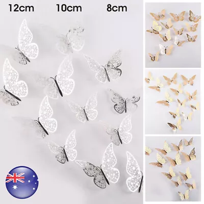$7.59 • Buy 36PCS 3D Butterfly Wall Stickers Room DIY Decal Removable Art Decors Home