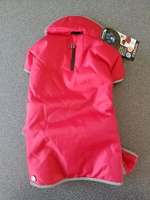 Ancol Stormguard Dog Coat Poppy Red Muddy Paws Puppy Waterproof Size M • £14.99