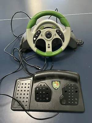 MadCatz -  Racing Wheel & Foot Pedals - Original Xbox Controller • $15