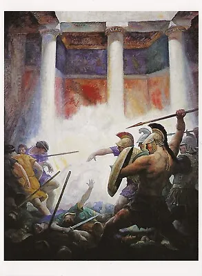 Postcard N.C. Wyeth  The Slaughter Of The Suitors  Odyssey 1917 MINT Unused • $4.99
