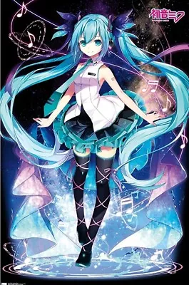 Neon Hatsune Miku Wall Poster RP 21967 • $25.78