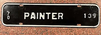 Painter Virginia Va License Plate Town Tax  Tag Topper Vanity Personalized Sign • $245
