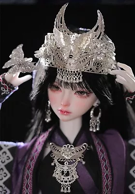 Full Set Chinese Miao Ethnic Minority Girl Doll RuoLan 1/4 BJD MSD Doll+Outfit • $189.99