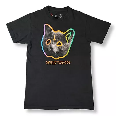 Golf Wang OFWGKTA (Odd Future) Tron Cat - Black Tee - F*£K WASHING  - Size Small • £60.99