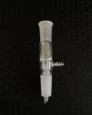$34.99 • Buy Laboratory Glass 24/40 Joints Vacuum Take-Off Vertical Adapter W/ 8mm Hose 