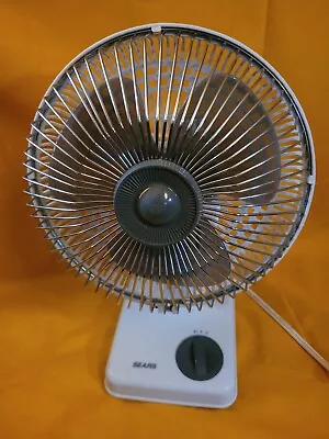 Vintage SEARS Roebuck 7  Oscillation 2-speed Table Personal Windmere Type Fan • $25