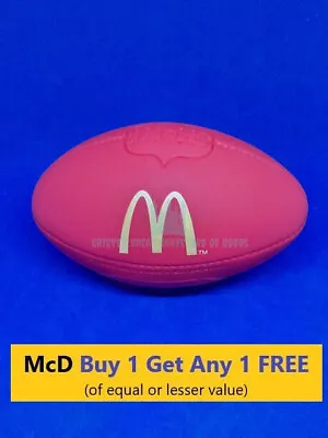 McDonalds Happy Meal Toys 1999 AFL Merch AFL Red Hard Football COMPLETE • $7.99