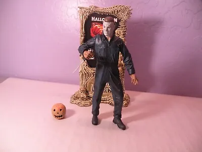 1999 Mcfarlane Movie Maniacs Halloween Michael Myers Complete 7  Figure Pumpkin • $35.69