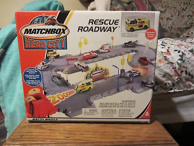 Matchbox Hero City Rescue Roadway Playset New In Box Excellent Condition • $75