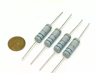 4 Pack 1.8 1R8 Ohm Metal Oxide Film Resistor 5W 5 Watt ±5% Tolerance 4x G263 • $8.67