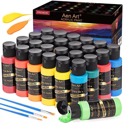 24 Colors Airbrush Paint DIY Acrylic Paint Color Set For Hobby Model Artists • $30.65