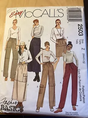 McCalls 2503 Trouser & Skirt Sewing Pattern M To L - Free Post • £5.75