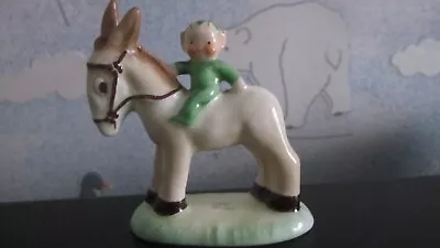 £19.99 • Buy SHELLEY MABEL LUCIE ATTWELL  * BOO BOO * Riding A Donkey Vintage Figurine LA10
