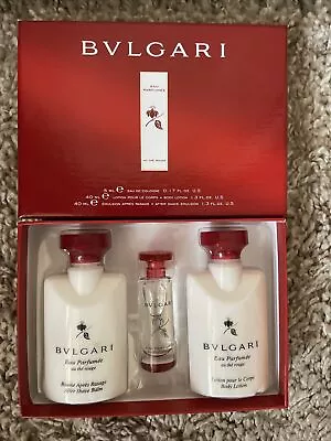 Bvlgari Eau De Cologne Au The Rouge 5ml Men’s Perfume Gif Box Travel Set • £19.99