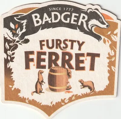 BEER MAT - HALL & WOODHOUSE BREWERY - FURSTY FERRET - (Cat No 200) - (2016) • £1.50