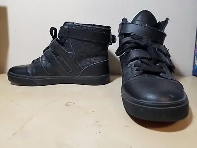 Radii Straight Jacket Men's Shoes Size 10 Black High Top Sneakers • $29.95