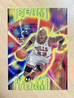 1995-96 Topps Stadium Club Beam Team #B14 Michael Jordan Die Cut Bulls 💎💎💎💎 • $575